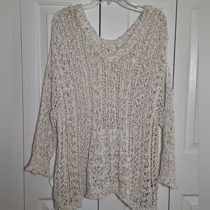 POL Crochet Long Sleeve Sweater NWOT
